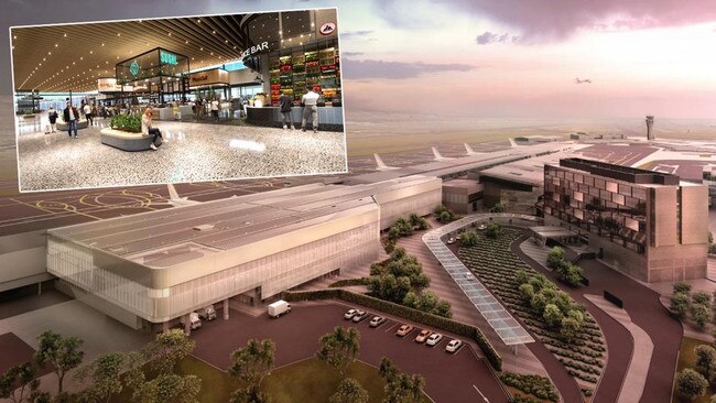 An artist's impressions of the Adelaide Airport redevelopment.