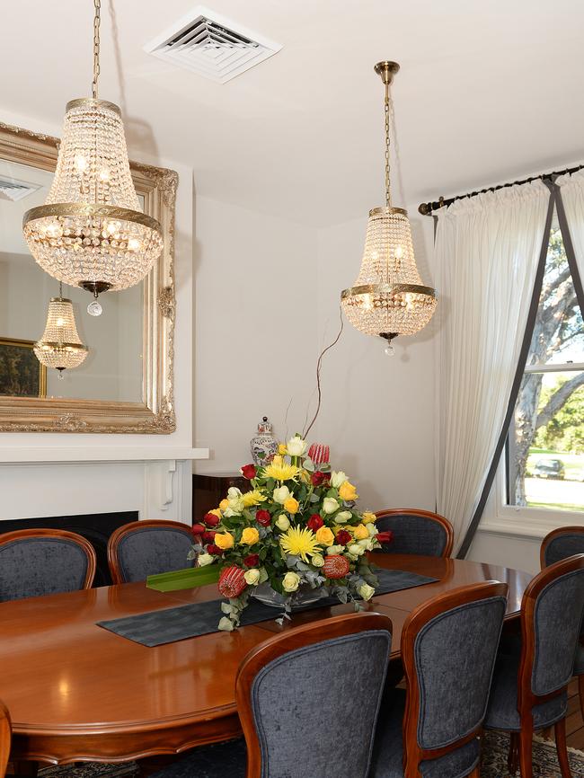 Chandeliers are a feature at Residences, a new hotel in Centennial Park.