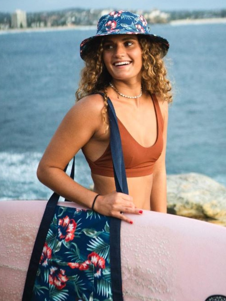 The company uses the offcuts from the boards to create other products like surfboard carry bags. Picture: Boardsox