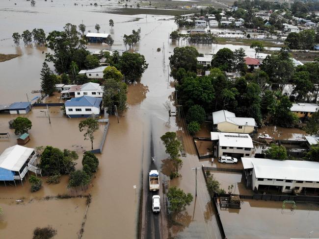 Lismore CBD and the surrounding areas were the hardest hit. Picture: Toby Zerna