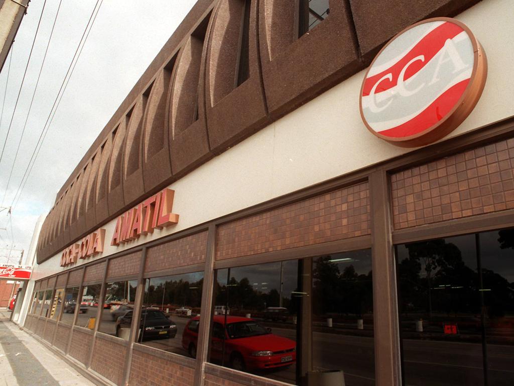 The ‘Coca-Cola Amatil’ factory on Port Road, Thebarton, in 1997. Picture: Supplied