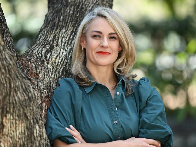 20/9/2024: Aimee McVeigh QCOSS Chief Executive Officer, at her office in West End, Brisbane. Aimee is a  strong advocate for equality, opportunity and wellbeing for all Queenslanders. pic: Lyndon Mechielsen/Courier Mail