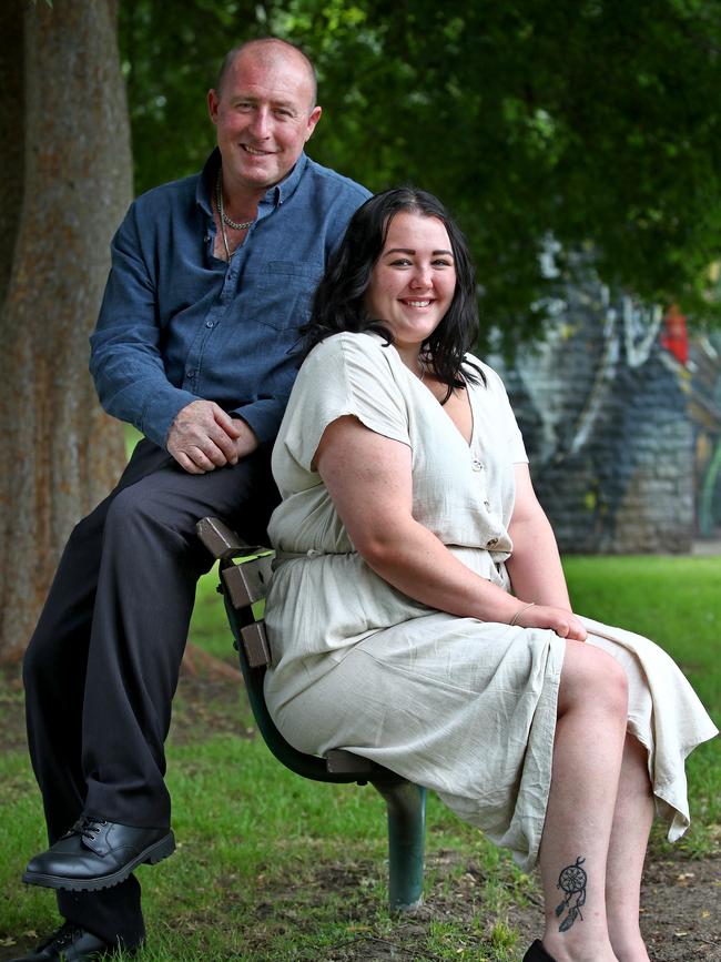 Brad and Casey outside Picton Local Court today. Picture: Toby Zerna