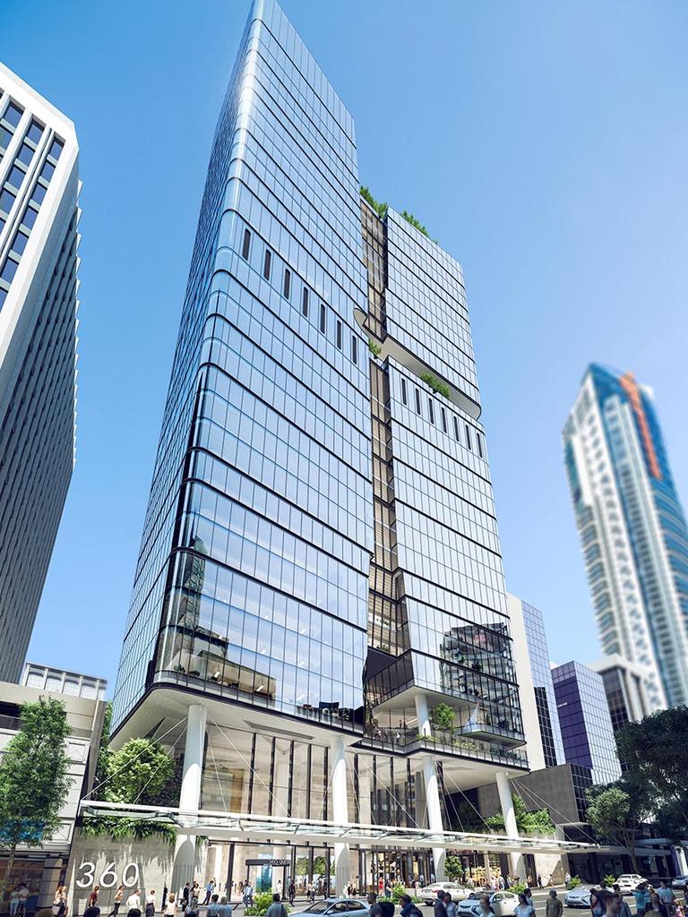 An artist's impression of 360 Queen St in the Brisbane CBD.