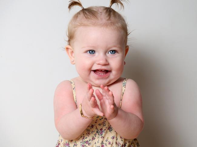 9 month old Savannah Hayes is the Courier Mail online cutest girl. Bahrs Scrub Friday 7th June 2024 Picture David Clark