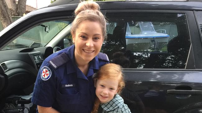 NSW paramedic Belinda Boothroyd with her daughter Matilda. Picture: Supplied