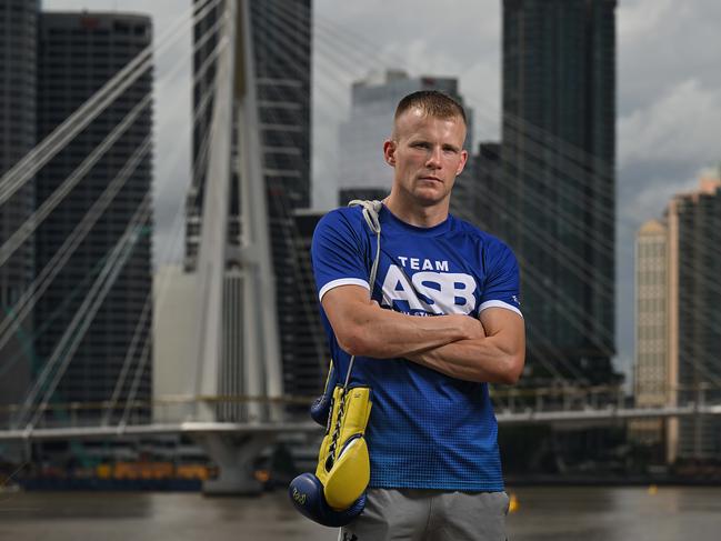 Queensland boxer Liam Wilson is on the verge of a world title shot in Australia. Picture: Lyndon Mechielsen