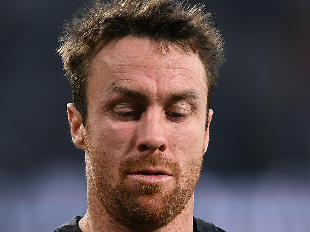 James Maloney of the Panthers warms up during the Round 20 NRL match between the Canterbury Bulldogs and the Penrith panthers at Bankwest Stadium in Sydney, Saturday, August 3, 2019. (AAP Image/Joel Carrett) NO ARCHIVING, EDITORIAL USE ONLY