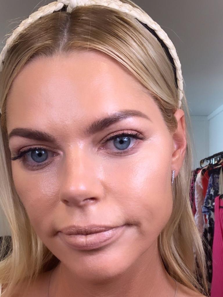The Love Island star shared a beauty tutorial with fans revealing the $20 trick behind her volumous pout. Picture: Supplied