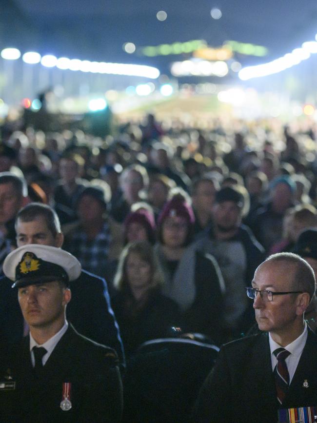 Some of the tens of thousands at the Australian War Memorial last year. Picture: Getty Images