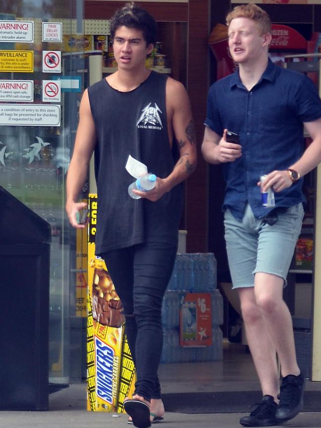 Calum Hood grabs some cigarettes / Picture: Jayden Seyfarth