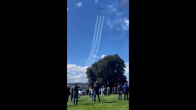 Flyover of multiple RAAF aircraft for the Battle of Britain | The Mercury