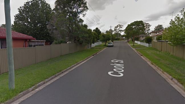 Police allege Daniel Viksna, 21, dumped a stolen motorcycle on Cook St, St Marys, after a police pursuit. Picture: Google.