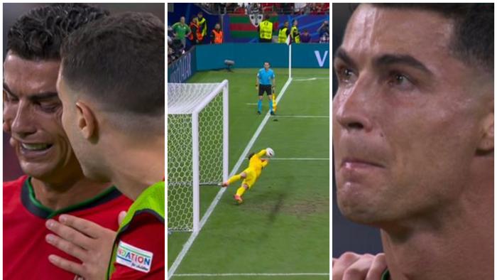 Cristiano Ronaldo in tears at Euro