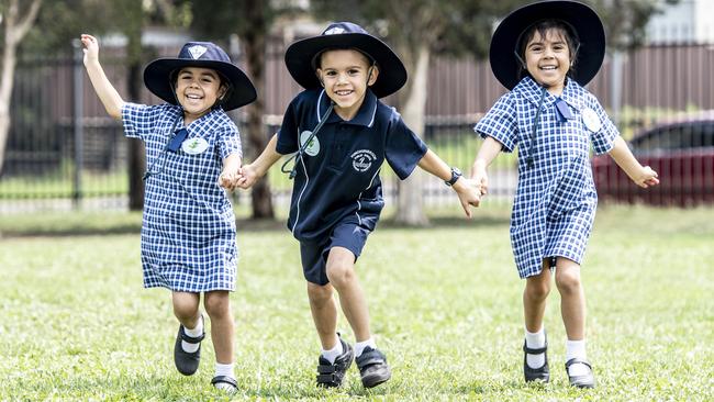 All smiles at recess. Picture: Monique Harmer