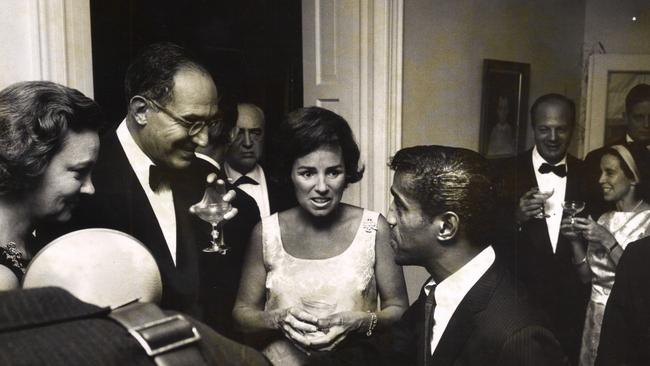 Kennedy with Sammy Davis jnr in 1964. Picture: Time-Life