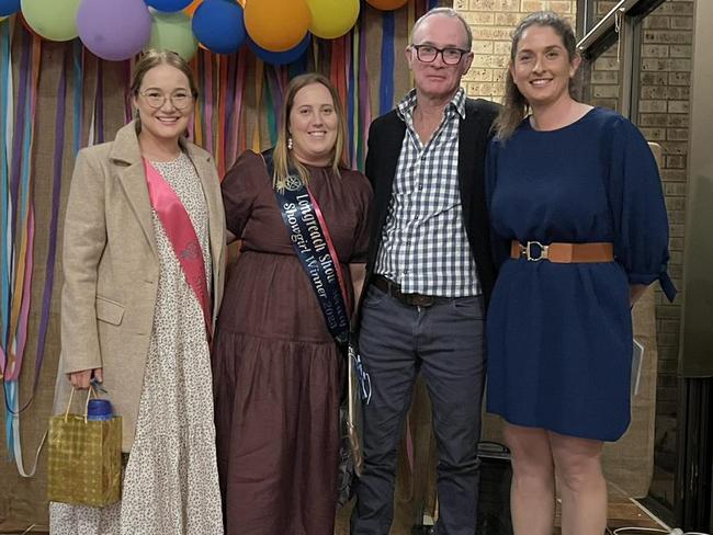 Elizabeth Neal (second from left) will represent Longreach Show Society at the 2023 Ekka.