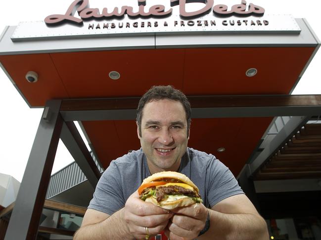 Lawrence Di Tomasso of Laurie Dee’s burger restaurant at Pacific Epping shopping centre was voted the best burger place in Melbourne by website The Burger Adventure.