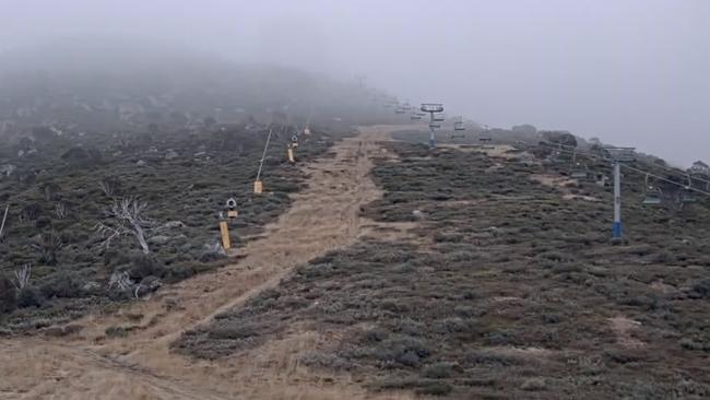 Excelerator at Perisher is looking bare. Picture: Supplied