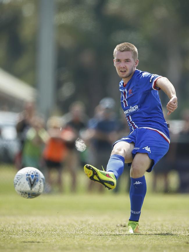 Callum Goulding was man-of-the-match for Langwarrin on Saturday. Picture: Valeriu Campan