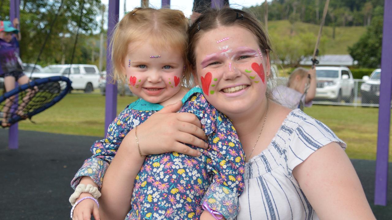 Daintree State School 2024 Centenary Celebration: Lainey and Anita Walker. Picture: Bronwyn Farr