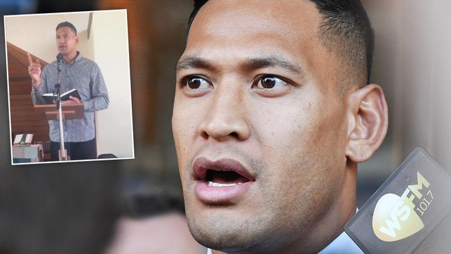 Clyne presided over the sacking of Israel Folau, who has raised fresh hackles with his latest sermon. Picture: Supplied