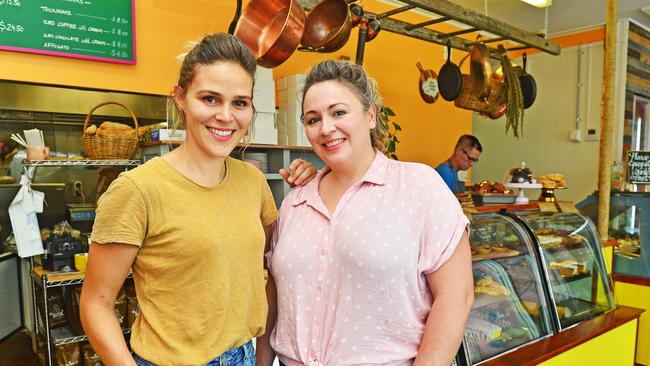 Co-owners of Bakehouse on Eyre Franziska Niedermaier and Vanessa McKinnon say business is booming. Picture: Zak Simmonds