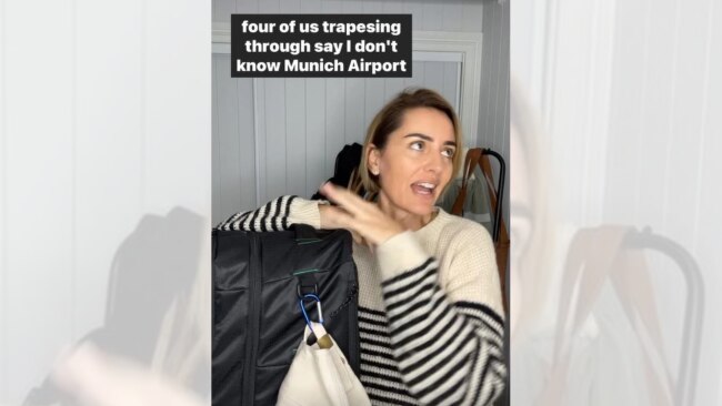 She is going on a five-week Europe trip with nothing but a 7kg backpack. Picture: Instagram/lisecarlaw