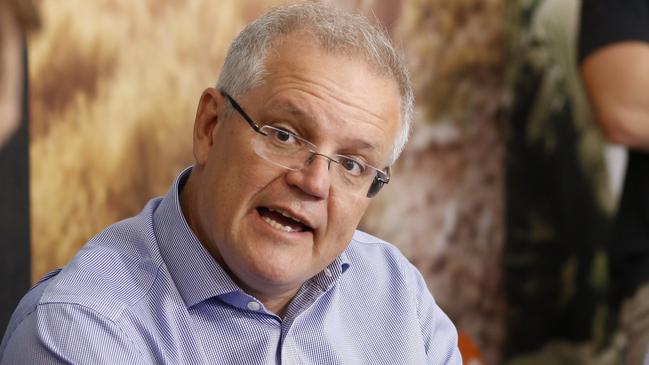 Andrew Bolt had a quiet word to Prime Minister Scott Morrison about changing his line on climate change. Picture: AAP