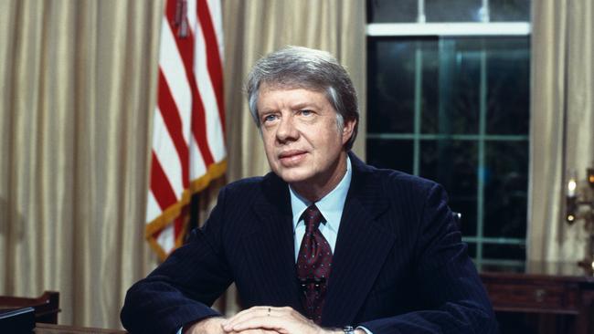 Then president Carter about to address the nation from the White House on his energy proposals. Picture: Getty Images