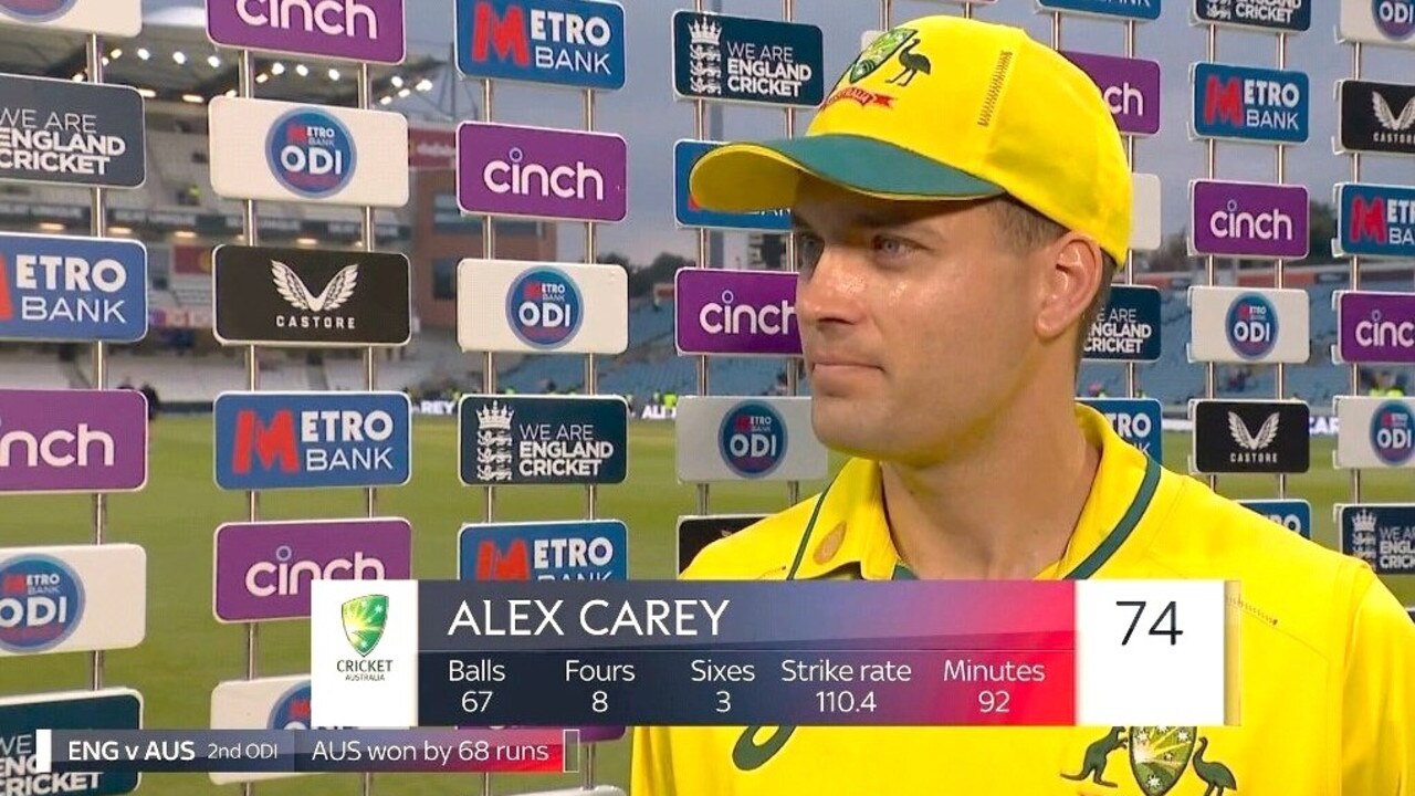 Alex Carey enjoyed himself. Photo: Twitter, @smithpraveen55.