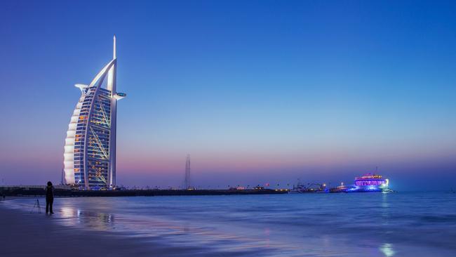 Dubai's seven star hotel Burj Al Arab. Picture: Badahos