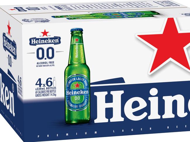 Heineken 0.0 alcohol-free beer.