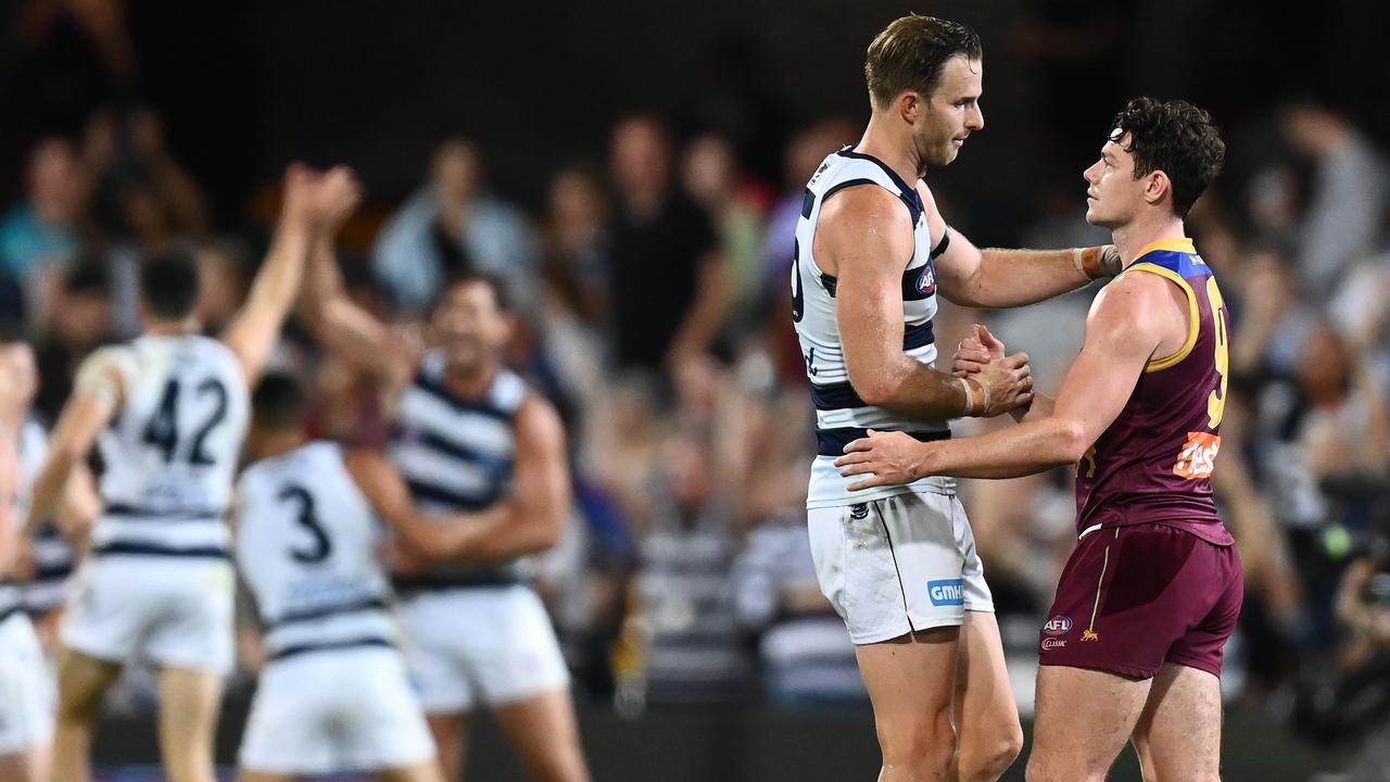 The Cats knocked the Lions out of the finals last year. Picture: Quinn Rooney/Getty Images