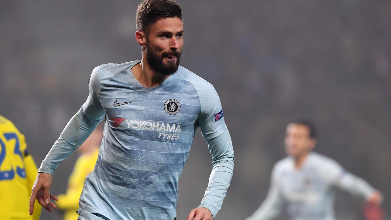 Olivier Giroud scored for Chelsea to end his drought.