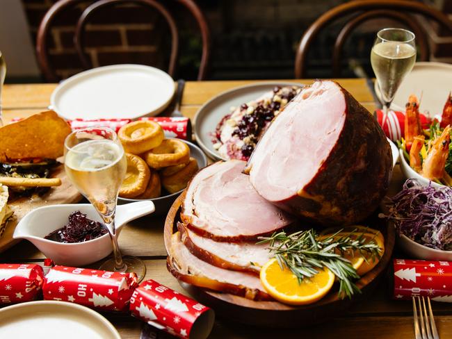 Christmas feast ham