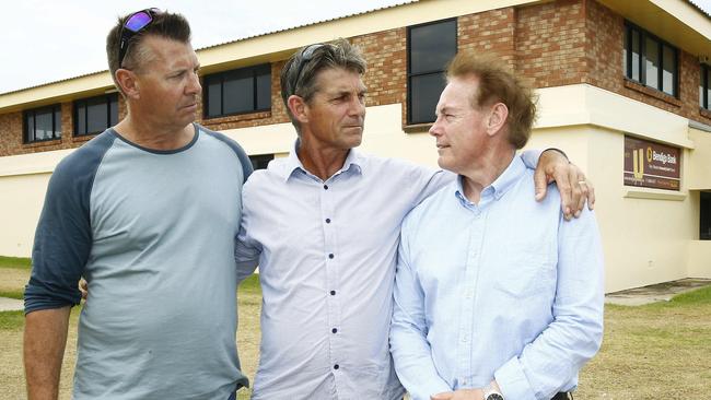 Cheryl’s brothers Stephen, Paul and Ricki Grimmer. Picture: John Appleyard