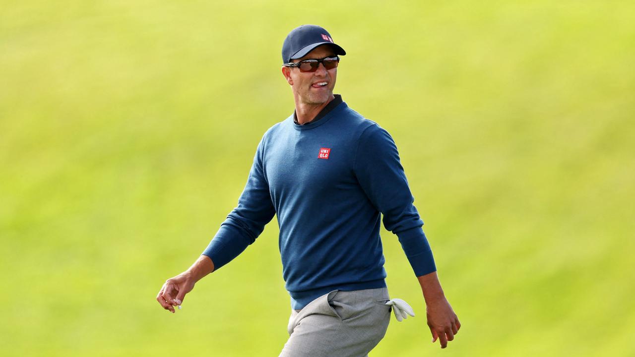 Adam Scott is trying to end golf’s war. Picture: Harry How / Getty Images North America / Getty Images via AFP