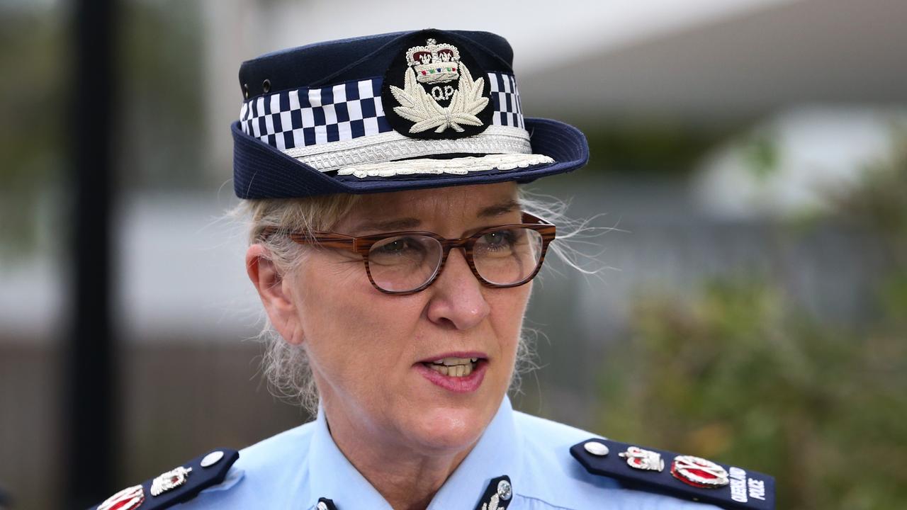 Then Queensland Police Commissioner Katarina Carroll.