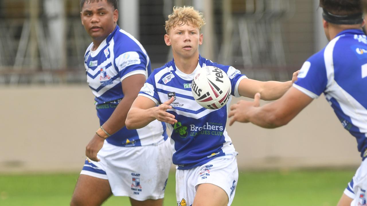 Kirwan High against Ignatius Park College’s Kyhnaan Kennedy started for the Blackhawks on Saturday. Picture: Evan Morgan