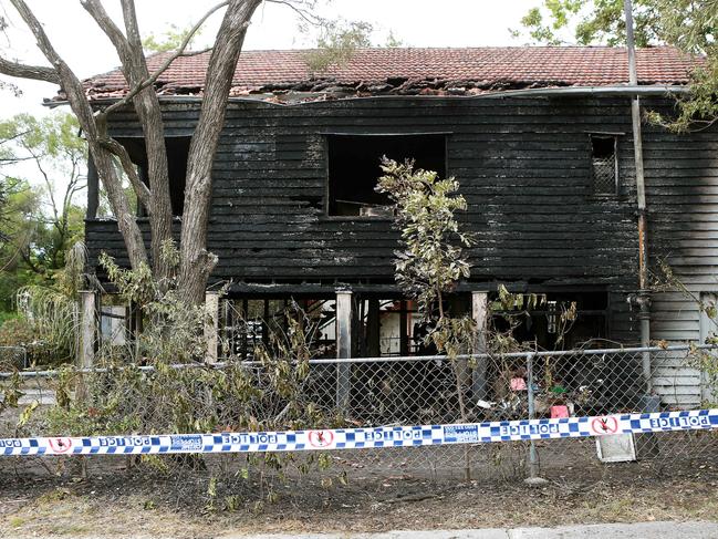 Alexis Parkes’ Bundal Street home was completely gutted by the blaze. Picture: AAP/Image Sarah Marshall
