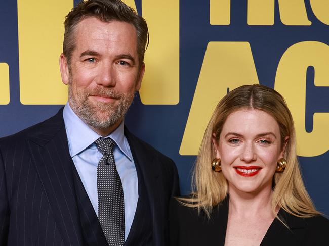 Daily Telegraph. 29, May, 2024.Stars of, Colin From Account, Patrick Brammall and Harriet Dyer, during the Colin From Accounts S2 Premiere, at The Factory Theatre, Marrickville, today.Picture: Justin Lloyd.