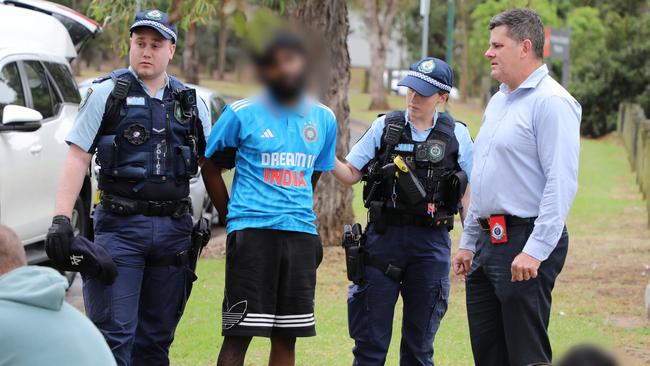 One of three men detained at Bella Vista in early April. Picture: NSW Police