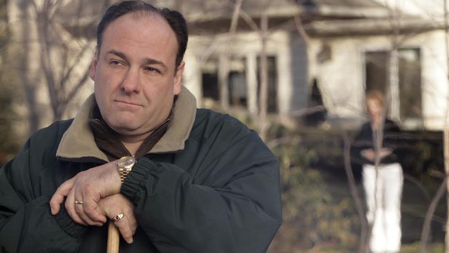 James Gandolfini, who died of a heart attack in 2013, as Mafia boss Tony Sopranos in The Sopranos.