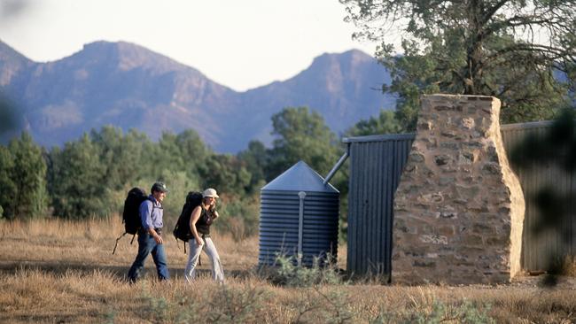 Bushwalkers exploring along the Heysen Trail. Picture: National Parks South Australia