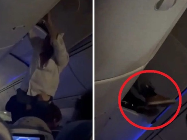 At least 30 people were injured on Monday after an Air Europa Boeing 787-9 Dreamliner flight hit turbulence over the Atlantic, sending passengers flying out of their seats with one man appearing to have gotten stuck in the overhead bins.