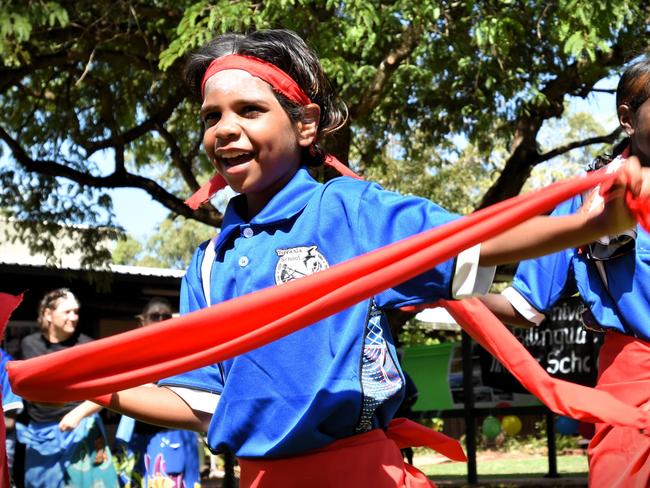 Yirrkala School celebrates its 50th anniversary of bilingual education. Picture: Sierra Haigh