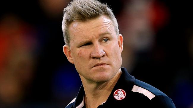 Nathan Buckley is entering the final year of his contract. Picture: Wayne Ludbey