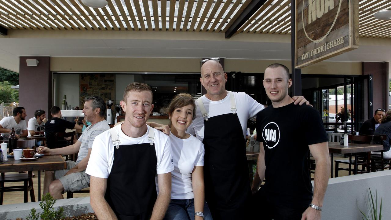 Alex Smith, Martina Musso, Buddy Byrd and Sam Byrd at NOA in 2014.