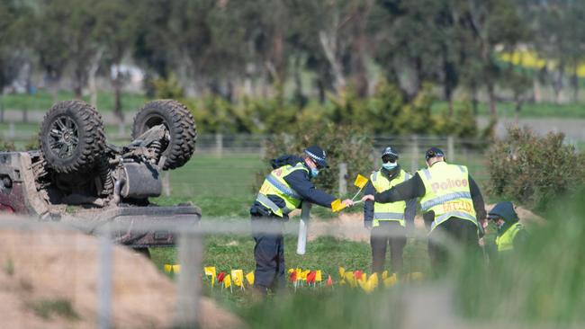 Another girl was rushed to hospital with serious injuries. Picture: Tony Gough